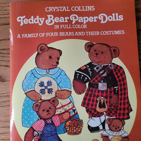 Vintage Teddy Bear Paper Dolls by Crystal Collins - Picture 3 of 16